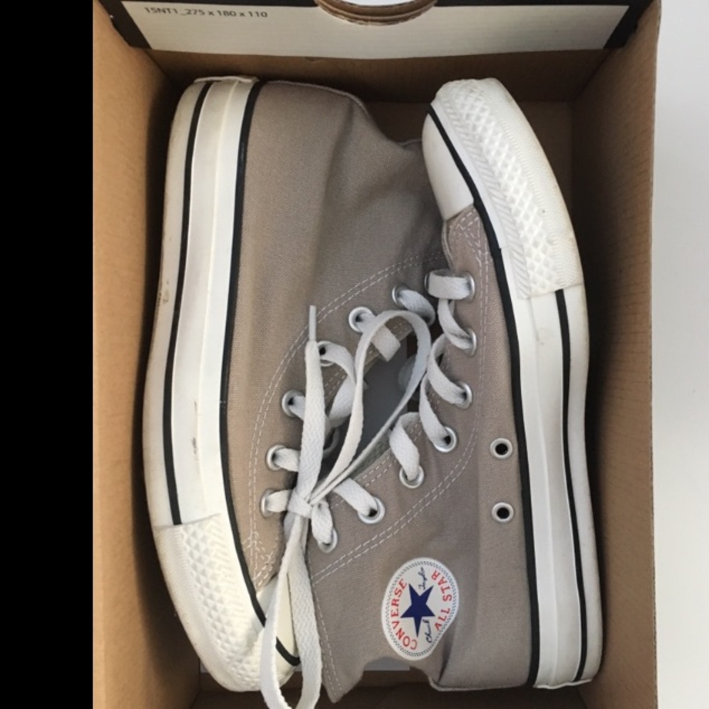 Gray High Top Converse